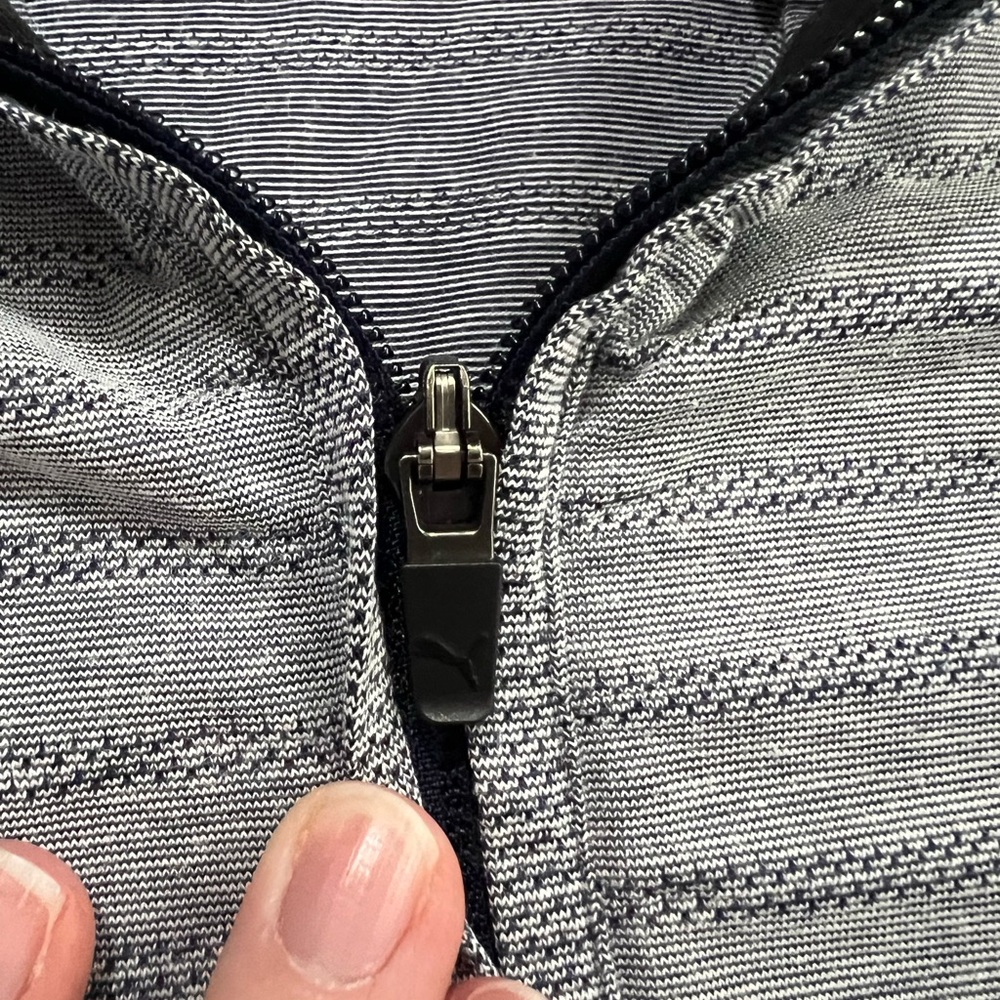 Puma‎ Striped Gray Pullover - Picture 5 of 8